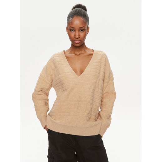 Pinko Sweter Barbone 101581 A117 Beżowy Relaxed Fit Pinko XS MODIVO