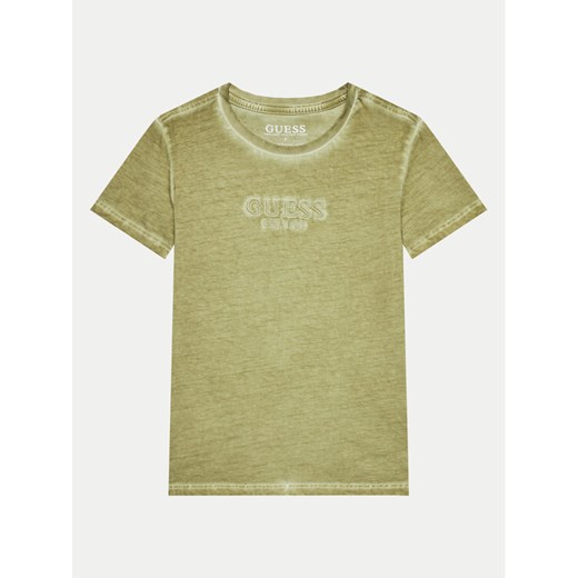 Guess T-Shirt L4GI30 K8HM4 Zielony Regular Fit ze sklepu MODIVO w kategorii T-shirty chłopięce - zdjęcie 182699995