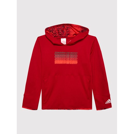 adidas Bluza Donovan Mitchell D.O.N. Issue 4 HI0993 Czerwony Regular Fit ze sklepu MODIVO w kategorii Bluzy chłopięce - zdjęcie 182699997