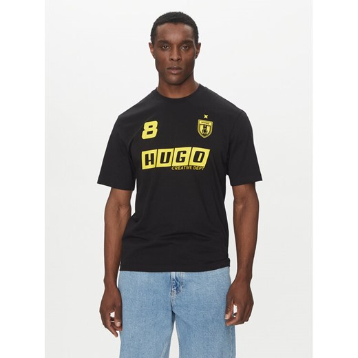 HUGO T-Shirt Nebulop 50541252 Czarny Regular Fit ze sklepu MODIVO w kategorii T-shirty męskie - zdjęcie 182700086