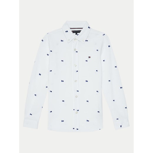 Tommy Hilfiger Koszula KB0KB09594 Biały Regular Fit ze sklepu MODIVO w kategorii Koszule chłopięce - zdjęcie 182700097