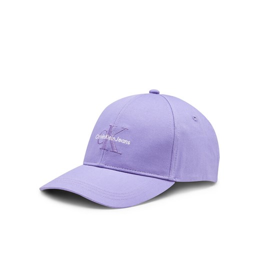 Calvin Klein Czapka z daszkiem Mono Logo Embro K60K612317 Fioletowy ze sklepu MODIVO w kategorii Czapki z daszkiem damskie - zdjęcie 182700105