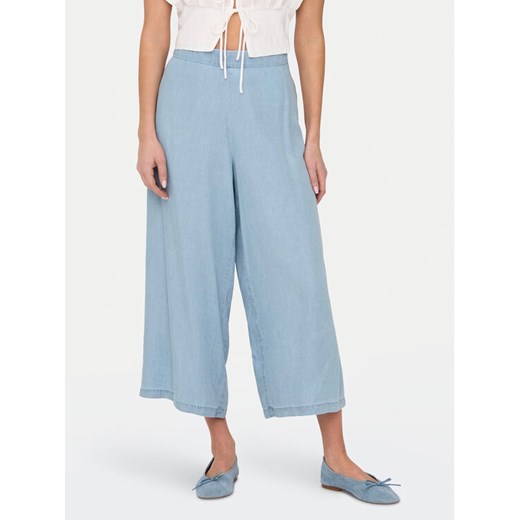 ONLY Kuloty Charis 15337936 Niebieski Wide Leg ze sklepu MODIVO w kategorii Spodnie damskie - zdjęcie 182700108