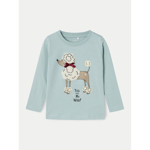 NAME IT Bluzka 13235991 Zielony Regular Fit ze sklepu MODIVO w kategorii Bluzki dziewczęce - zdjęcie 182700109