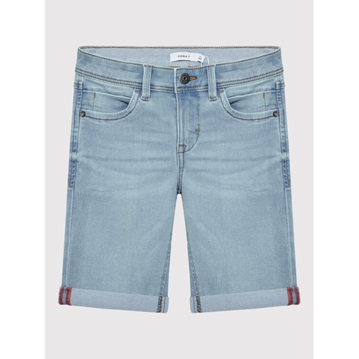 NAME IT Szorty jeansowe 13150022 Niebieski Slim Fit ze sklepu MODIVO w kategorii Spodenki chłopięce - zdjęcie 182700116