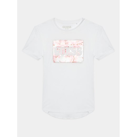 Guess T-Shirt J4RI32 KAPO0 Biały Regular Fit ze sklepu MODIVO w kategorii Bluzki damskie - zdjęcie 182700149
