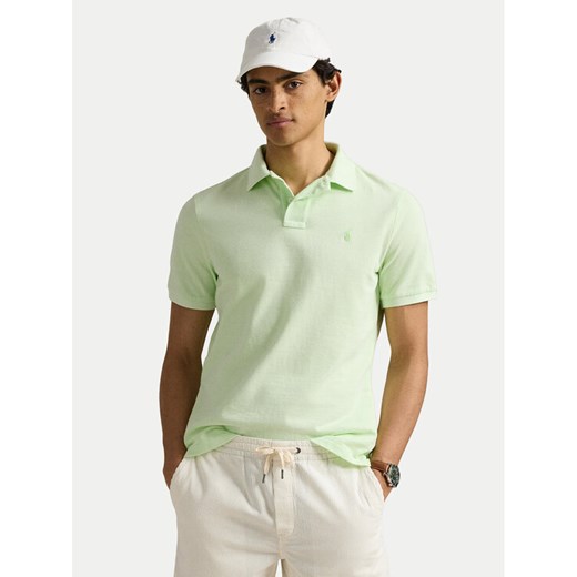 Polo Ralph Lauren Polo 710969626001 Zielony Custom Slim Fit ze sklepu MODIVO w kategorii T-shirty męskie - zdjęcie 182700178