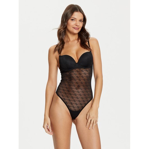 Guess Body O5RM04 KCLB0 Czarny Slim Fit ze sklepu MODIVO w kategorii Body damskie - zdjęcie 182700215