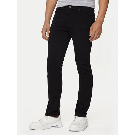 KARL LAGERFELD Jeansy 265840 543862 Czarny Slim Fit ze sklepu MODIVO w kategorii Jeansy męskie - zdjęcie 182700266