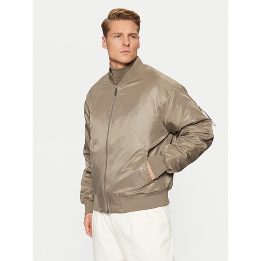 Calvin Klein Jeans Kurtka bomber 00040EM524 Brązowy Regular Fit ze sklepu MODIVO w kategorii Kurtki męskie - zdjęcie 182700279