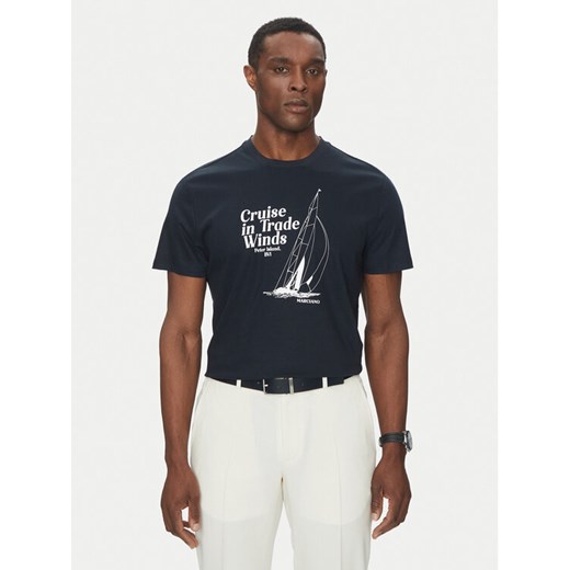 Marciano Guess T-Shirt 5GHI09 6323A Granatowy Regular Fit ze sklepu MODIVO w kategorii T-shirty męskie - zdjęcie 182700298