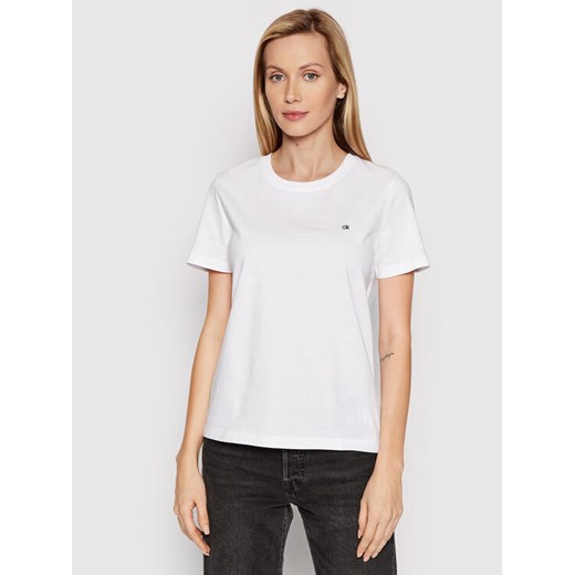 Calvin Klein T-Shirt K20K202132 Biały Regular Fit Calvin Klein XS MODIVO