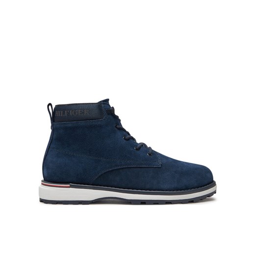 Tommy Hilfiger Trzewiki Corporate FM0FM05147 Granatowy ze sklepu MODIVO w kategorii Buty zimowe męskie - zdjęcie 182700336