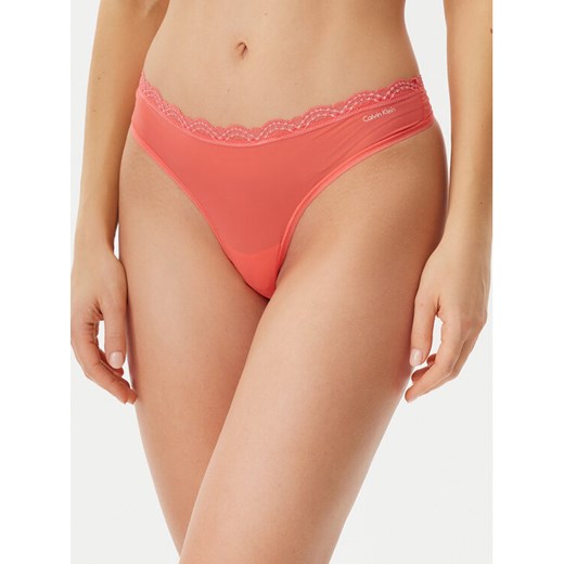Calvin Klein Underwear Stringi LV00QD5270 Różowy ze sklepu MODIVO w kategorii Majtki damskie - zdjęcie 182700356