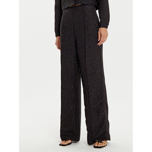 Lola Casademunt by Maite Spodnie materiałowe MF2414024 Czarny Wide Leg ze sklepu MODIVO w kategorii Spodnie damskie - zdjęcie 182700366