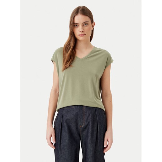 Vila T-Shirt Modala 14074847 Zielony Regular Fit ze sklepu MODIVO w kategorii Bluzki damskie - zdjęcie 182700397
