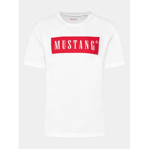 Mustang T-Shirt 1014749 Biały Regular Fit ze sklepu MODIVO w kategorii T-shirty męskie - zdjęcie 182700416