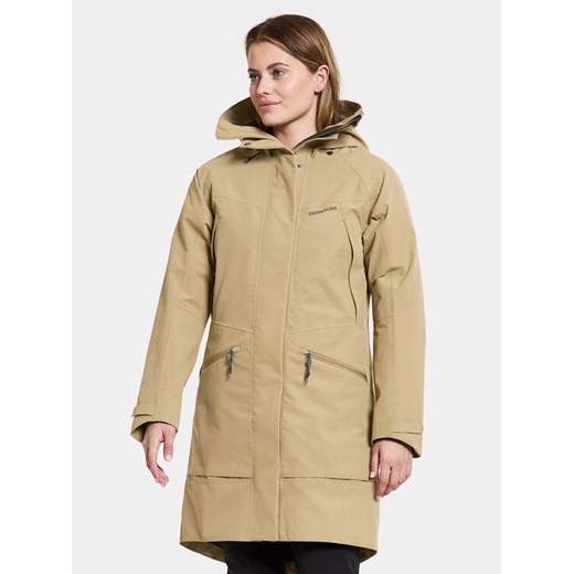 Didriksons Parka Ilma Wns Parka 8 504813 Beżowy Regular Fit ze sklepu MODIVO w kategorii Parki damskie - zdjęcie 182700448