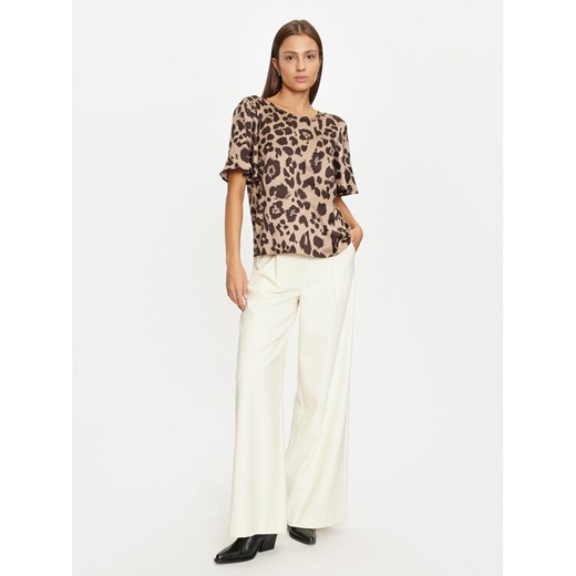 Vero Moda Bluzka Merle 10316600 Brązowy Regular Fit ze sklepu MODIVO w kategorii Bluzki damskie - zdjęcie 182700455