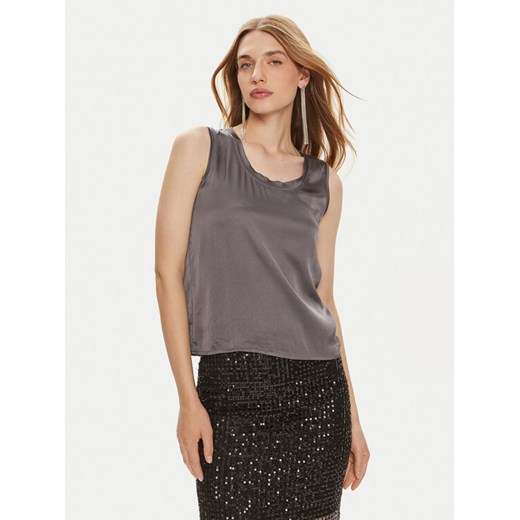 ViCOLO Bluzka TB0038 Szary Regular Fit ze sklepu MODIVO w kategorii Bluzki damskie - zdjęcie 182700526