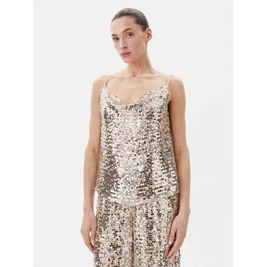 Bruuns Bazaar Top Meria BBW4389 Srebrny Loose Fit ze sklepu MODIVO w kategorii Bluzki damskie - zdjęcie 182700546