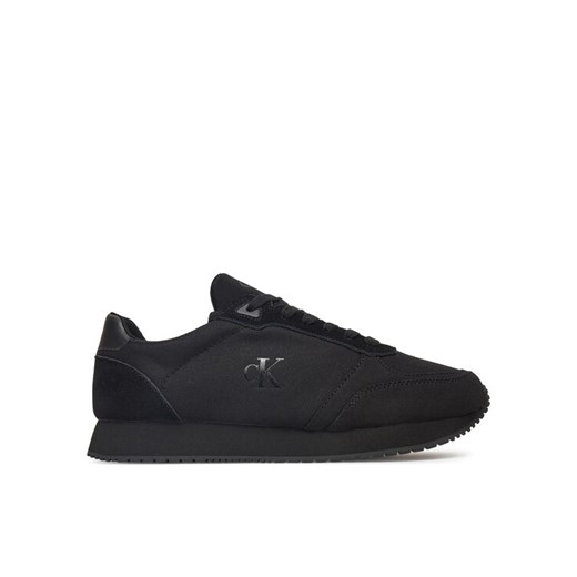 Calvin Klein Jeans Sneakersy Runner Sock Laceup Mg Canvas YM0YM01217 Czarny ze sklepu MODIVO w kategorii Buty sportowe męskie - zdjęcie 182700558