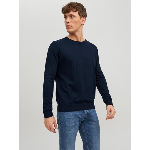 Jack&Jones Sweter Emil 12208364 Granatowy Regular Fit ze sklepu MODIVO w kategorii Swetry męskie - zdjęcie 182700617