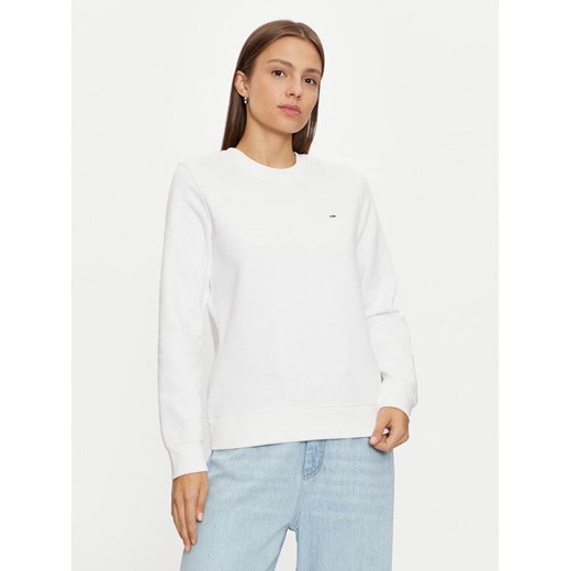 Tommy Jeans Bluza DW0DW19959 Biały Regular Fit ze sklepu MODIVO w kategorii Bluzy damskie - zdjęcie 182700656