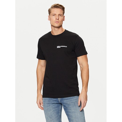 Karl Lagerfeld Jeans T-Shirt A1M17003 Czarny Slim Fit ze sklepu MODIVO w kategorii T-shirty męskie - zdjęcie 182700699