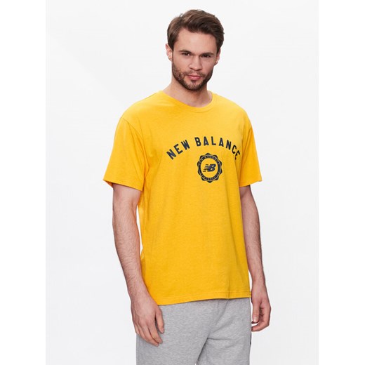 New Balance T-Shirt Sport Seasonal Graphic MT31904 Żółty Relaxed Fit ze sklepu MODIVO w kategorii T-shirty męskie - zdjęcie 182700739