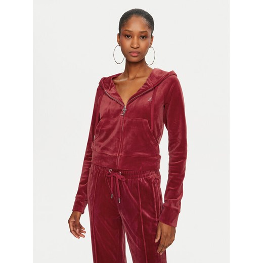 Juicy Couture Bluza Madison JCWA122001 Czerwony Slim Fit ze sklepu MODIVO w kategorii Bluzy damskie - zdjęcie 182700757