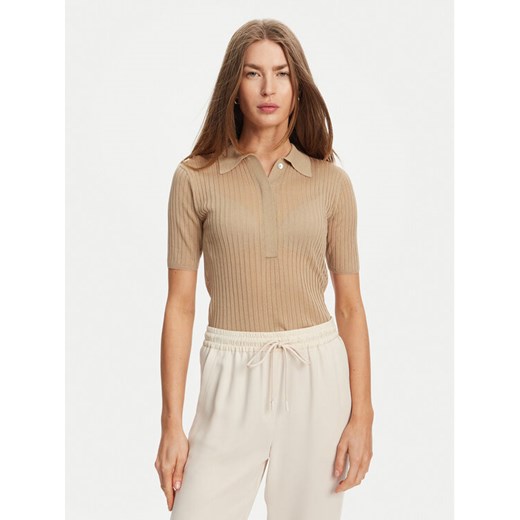 Marella Sweter Torbole 2513361145 Beżowy Slim Fit ze sklepu MODIVO w kategorii Swetry damskie - zdjęcie 182700758