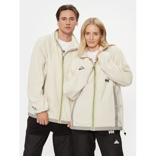 Helly Hansen Polar Unisex Yu Fleece 54018 Écru Relaxed Fit ze sklepu MODIVO w kategorii Bluzy damskie - zdjęcie 182700759