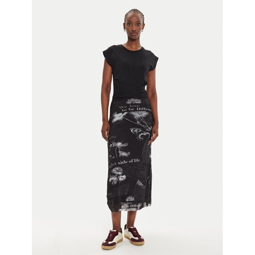 Desigual Sukienka codzienna Good News 24WWVK77 Czarny Regular Fit ze sklepu MODIVO w kategorii Sukienki - zdjęcie 182700836