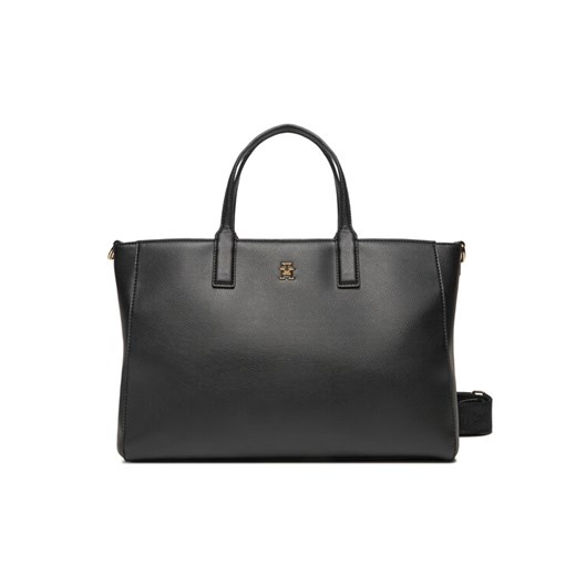 Tommy Hilfiger Torebka AW0AW17330 Czarny ze sklepu MODIVO w kategorii Torby Shopper bag - zdjęcie 182700876