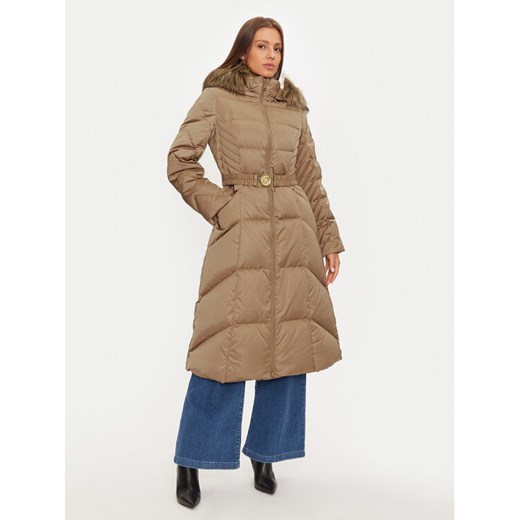 Guess Kurtka puchowa New Olga W4BL41 WEX52 Beżowy Regular Fit ze sklepu MODIVO w kategorii Kurtki damskie - zdjęcie 182700896