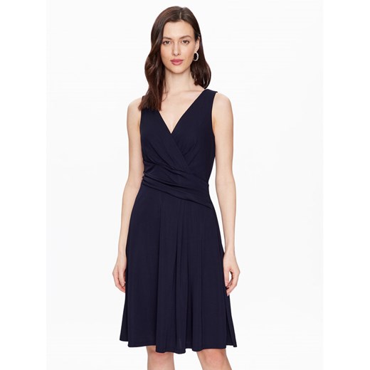 Lauren Ralph Lauren Sukienka koktajlowa 250865006002 Granatowy Regular Fit ze sklepu MODIVO w kategorii Sukienki - zdjęcie 182700988