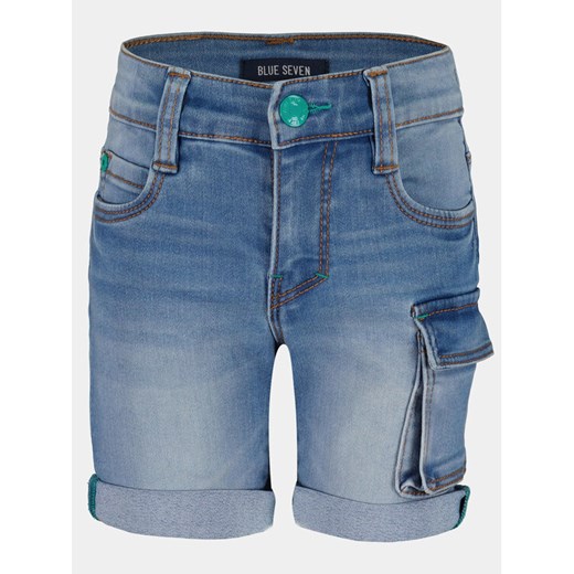 Blue Seven Szorty jeansowe 840078 X Niebieski Regular Fit ze sklepu MODIVO w kategorii Spodenki chłopięce - zdjęcie 182701017
