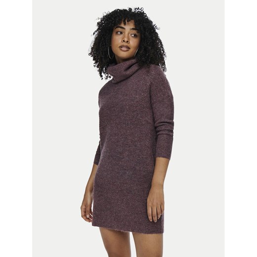 ONLY Sukienka dzianinowa Jana 15140166 Różowy Loose Fit ze sklepu MODIVO w kategorii Sukienki - zdjęcie 182701047