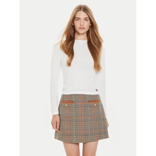 Tommy Hilfiger Bluzka UW0UW05636 Écru Regular Fit ze sklepu MODIVO w kategorii Bluzki damskie - zdjęcie 182701049