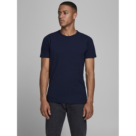 Jack&Jones T-Shirt Basic 12058529 Granatowy Stretch Fit ze sklepu MODIVO w kategorii T-shirty męskie - zdjęcie 182701076