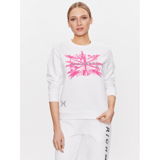 John Richmond Bluza UWP23010FE Biały Regular Fit ze sklepu MODIVO w kategorii Bluzy damskie - zdjęcie 182701116