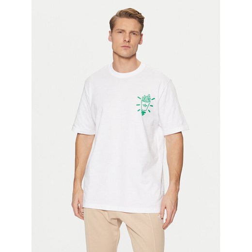 adidas T-Shirt Street B JD0677 Biały Loose Fit ze sklepu MODIVO w kategorii T-shirty męskie - zdjęcie 182701125