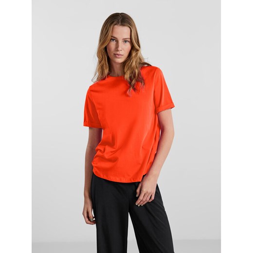 Pieces T-Shirt Ria 17086970 Czerwony Regular Fit Pieces XS MODIVO