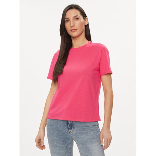 United Colors Of Benetton T-Shirt 3096D102O Różowy Regular Fit ze sklepu MODIVO w kategorii Bluzki damskie - zdjęcie 182701149