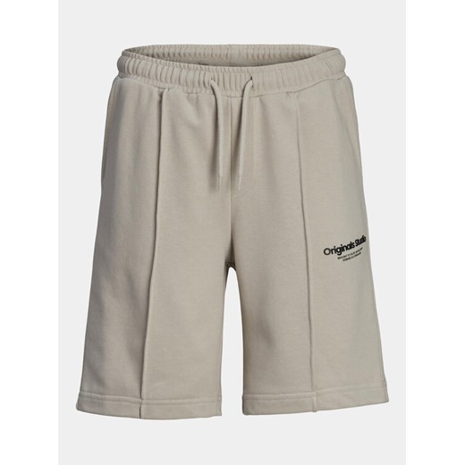 Jack&Jones Junior Szorty sportowe Vesterbro 12254196 Szary Loose Fit ze sklepu MODIVO w kategorii Spodenki chłopięce - zdjęcie 182701206
