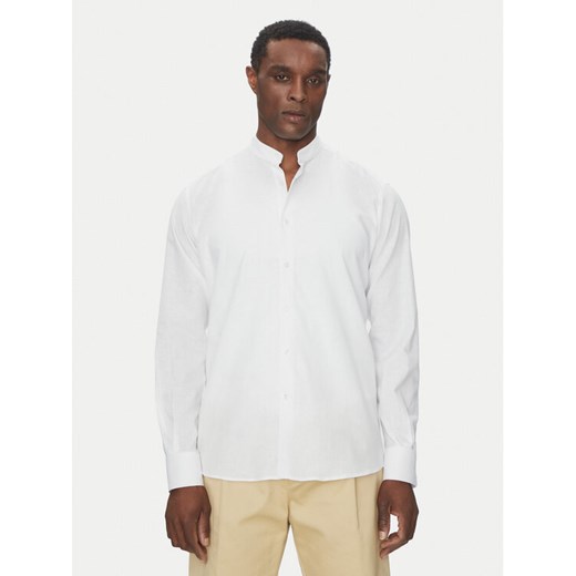 KARL LAGERFELD Koszula 605035 552627 Biały Regular Fit ze sklepu MODIVO w kategorii Koszule męskie - zdjęcie 182701208