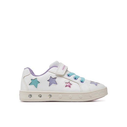 Geox Sneakersy J Skylin J558WB 0BCKC C0653 S Biały ze sklepu MODIVO w kategorii Buty sportowe dziecięce - zdjęcie 182701299