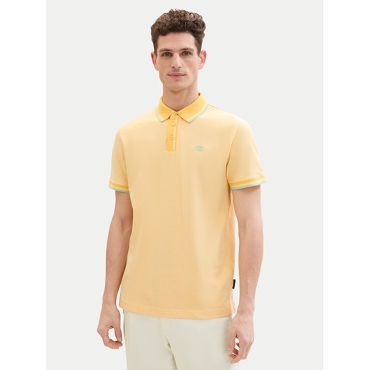 Tom Tailor Polo 1040822 Żółty Regular Fit ze sklepu MODIVO w kategorii T-shirty męskie - zdjęcie 182701318