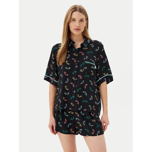 DKNY Piżama YI50005 Czarny Regular Fit ze sklepu MODIVO w kategorii Piżamy damskie - zdjęcie 182701417
